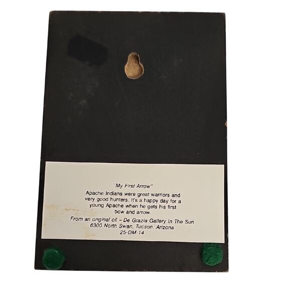 Ted Degrazia Vintage Trio of Framed Indian Children Art Prints 5" x 3.5" - Picture 3 of 10